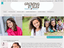 Tablet Screenshot of growingsmilespd.com